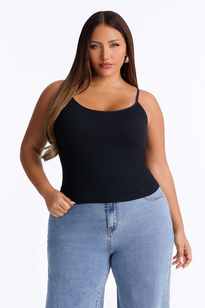 Effortless Energy Built In Bra Seamless Cami - Black