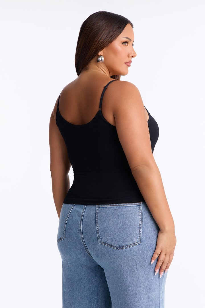 Effortless Energy Built In Bra Seamless Cami - Black