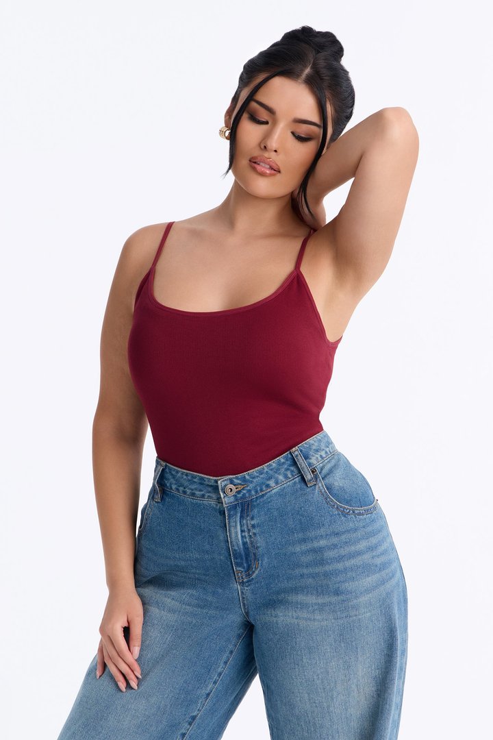 Effortless Energy Built In Bra Seamless Cami - Wine