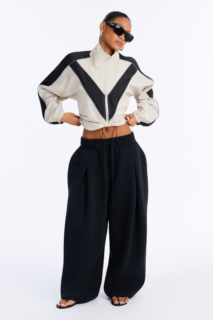 Rachel Barrel Lounge Pant - Black