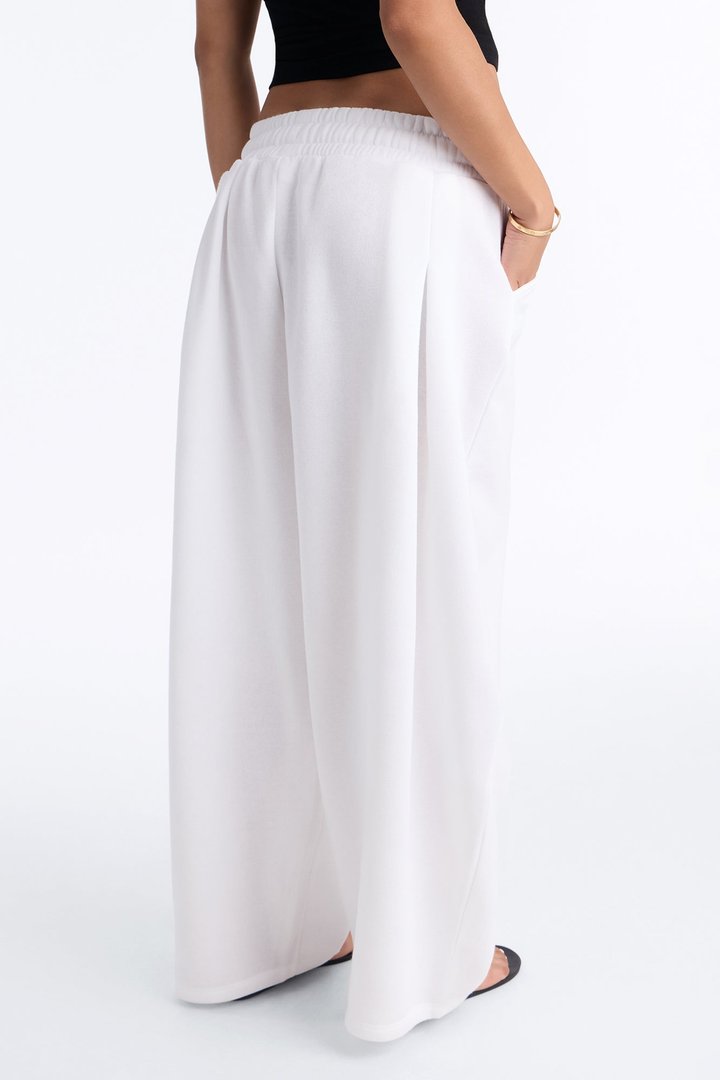Rachel Barrel Lounge Pant - White