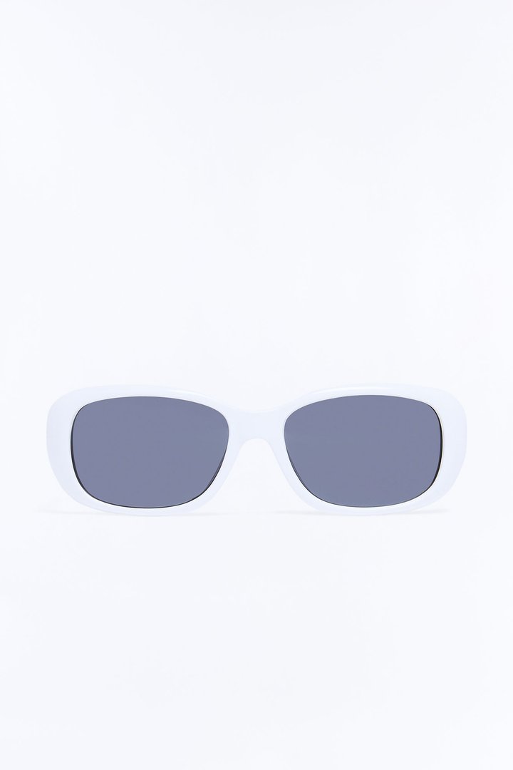 Not Worth The Drama Sunglasses - White