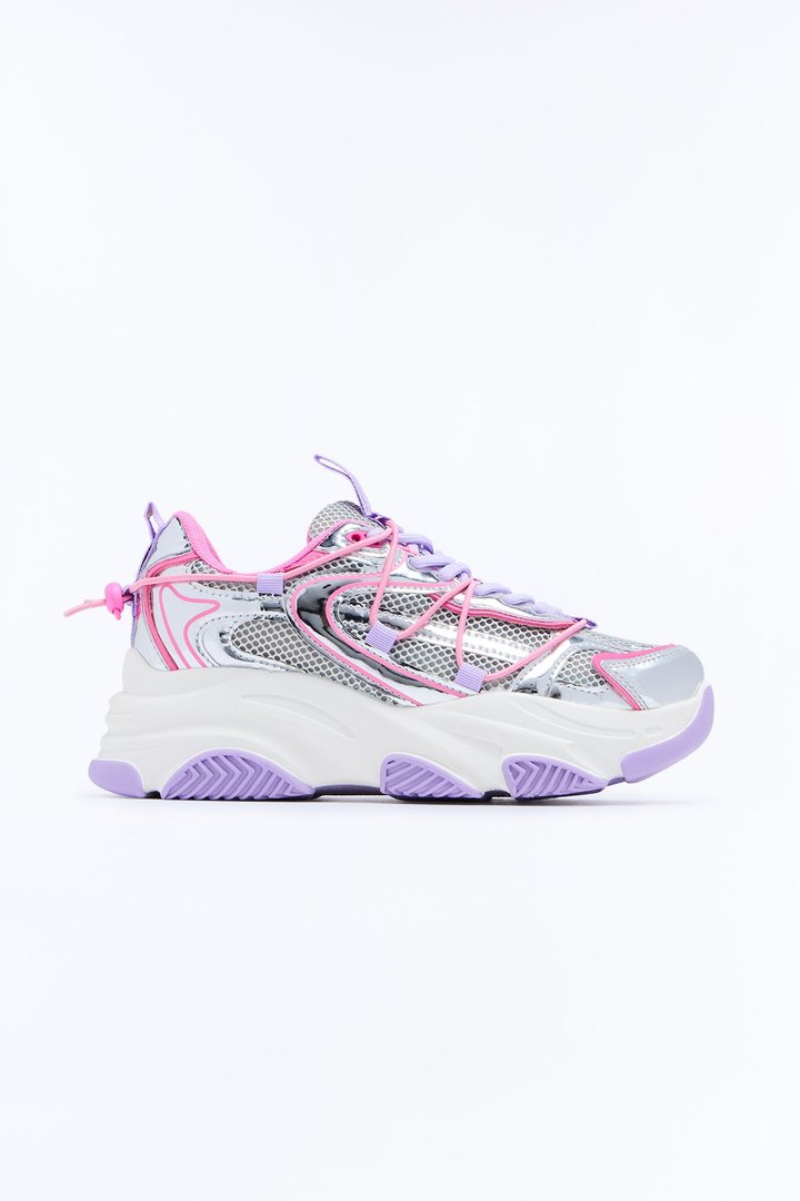 Mini Steve Madden So Excited Sneakers - Pink/combo