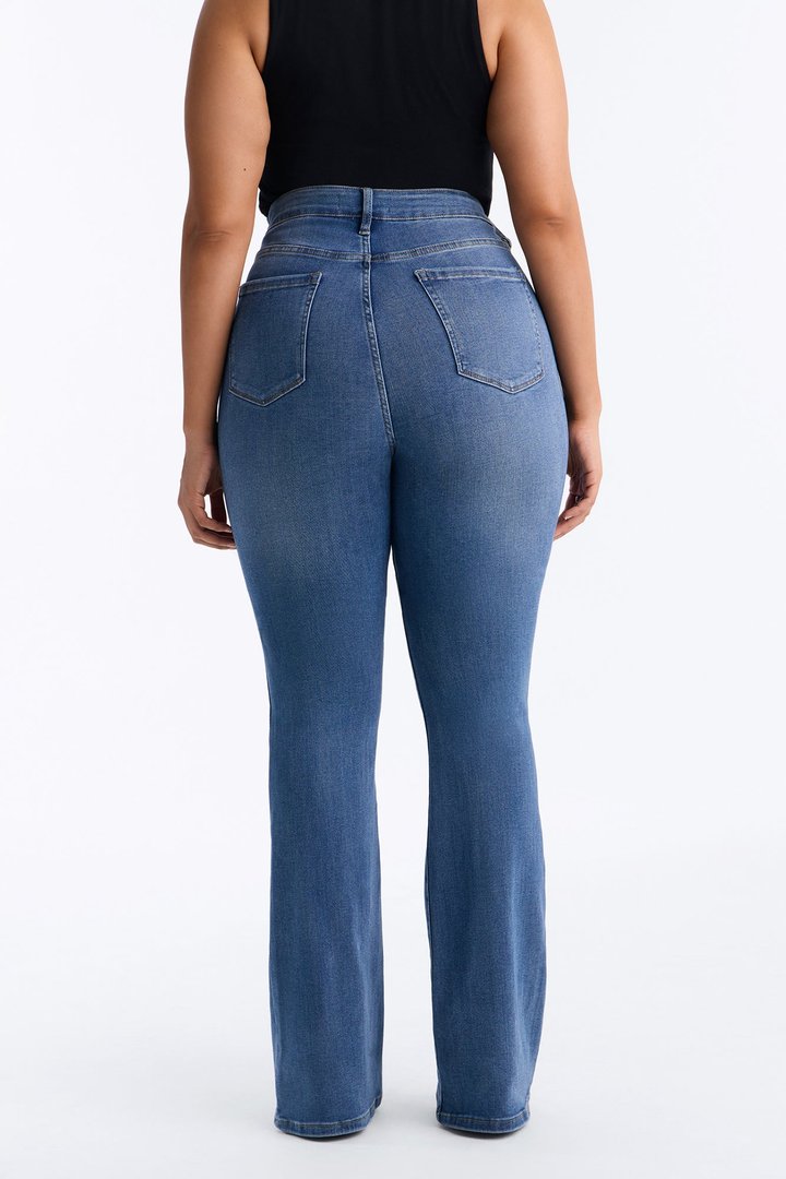 Tall Pleasure Seeker Soft Stretch Flare Jeans - Dark Wash
