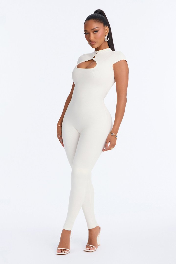Gigi Snatched Jumpsuit - Ivory