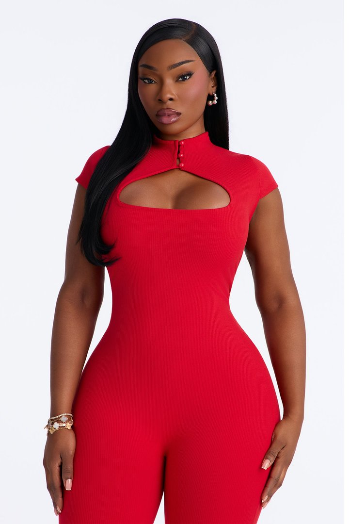 Gigi Snatched Jumpsuit - Red