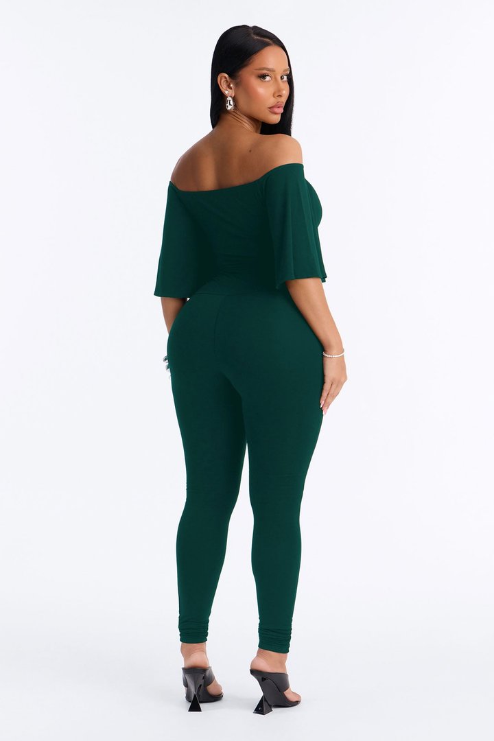Effortless By Definition Jumpsuit - Hunter