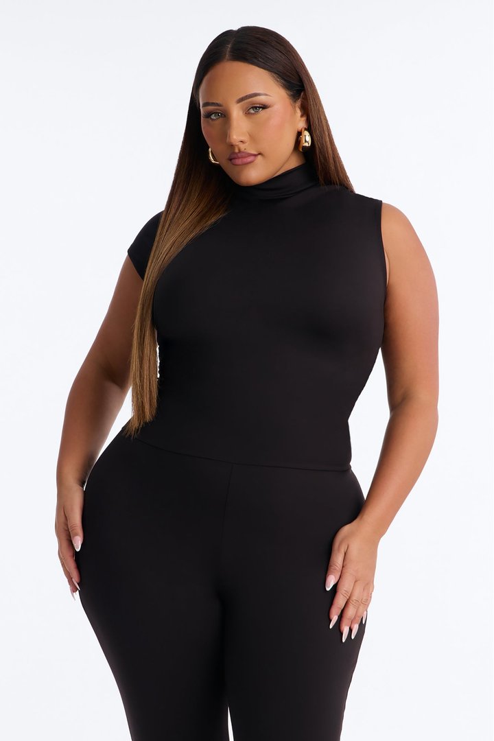 Take The Hint One Sleeve Jumpsuit - Black
