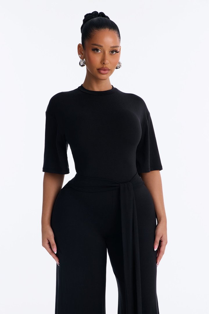 Larissa Gaucho Jumpsuit - Black
