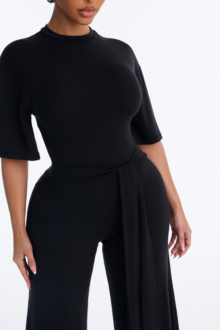 Larissa Gaucho Jumpsuit - Black