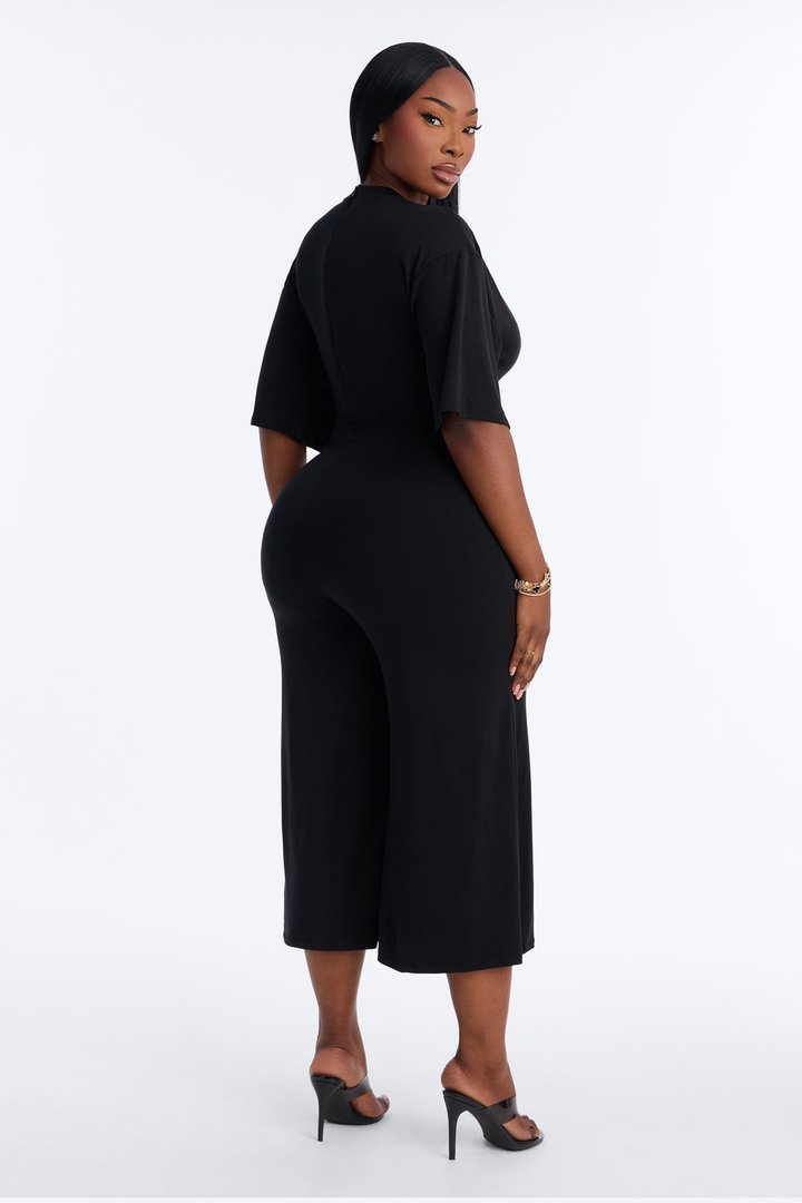 Larissa Gaucho Jumpsuit - Black