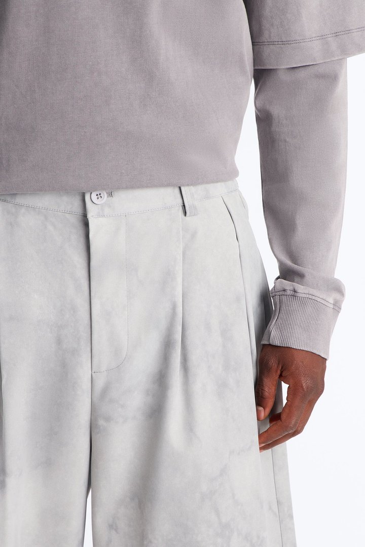 Modern Envoy Baggy Pleated Pant - Grey