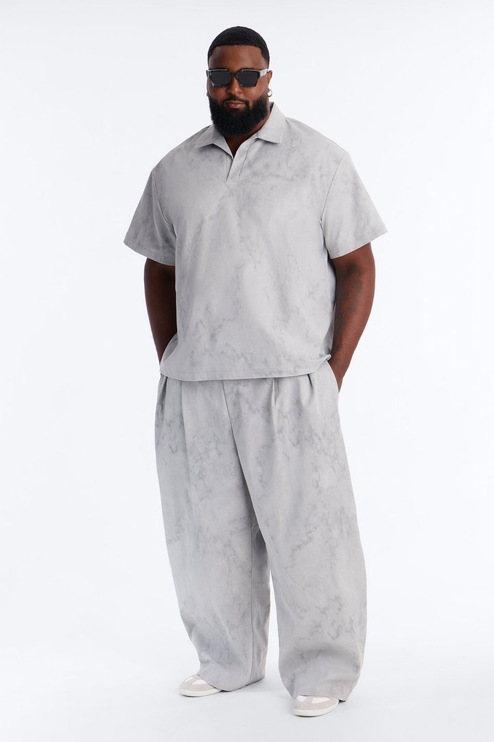 Modern Envoy Baggy Pleated Pant - Grey