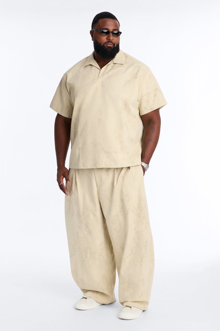 Modern Envoy Baggy Pleated Pant - Tan