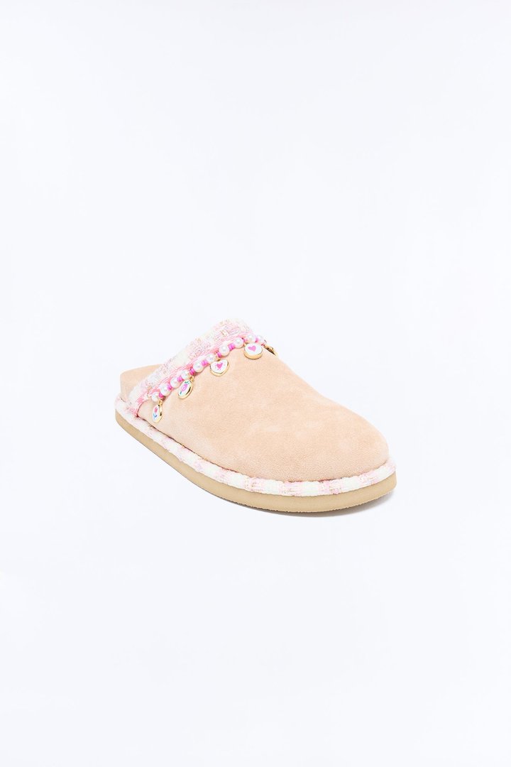 Mini Steve Madden Sleigh Clog Charm Slipper - Taupe