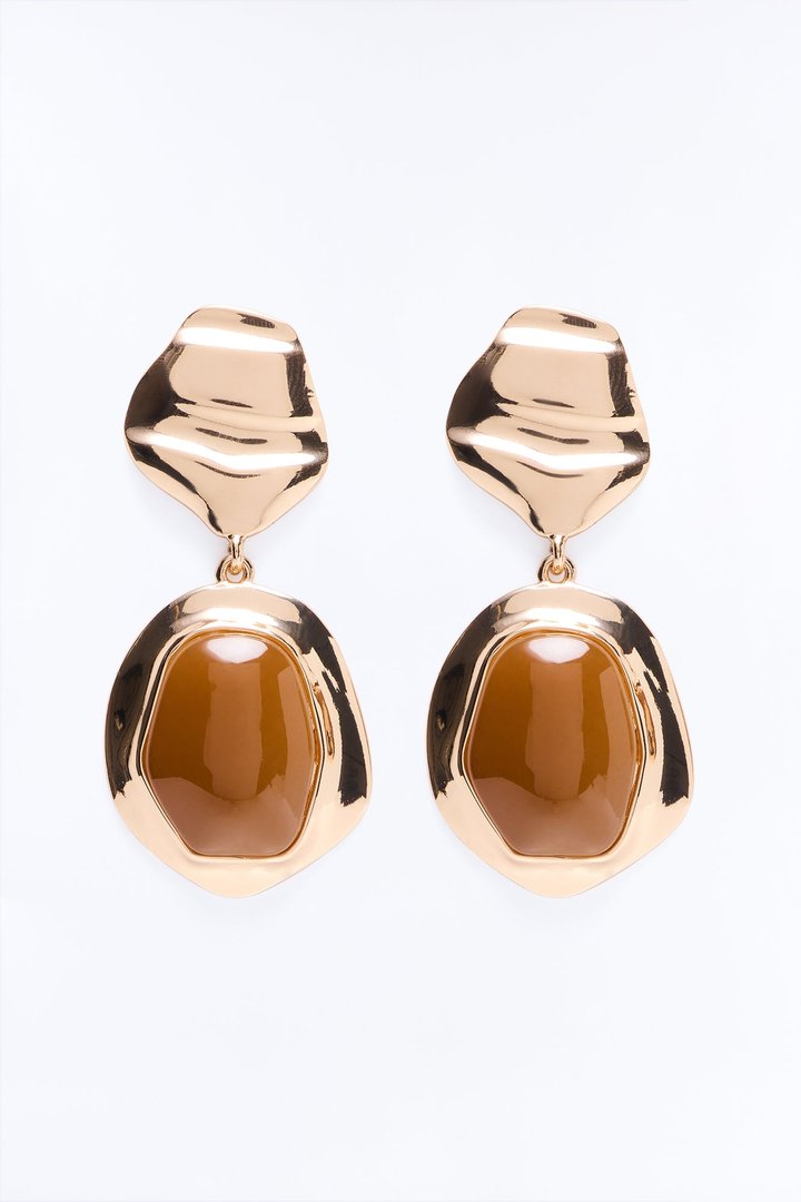 Honey Sol Drop Earrings - Gold/combo