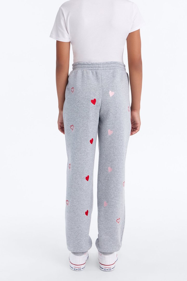 Mini Love Is All Around Us Jogger Pants - Heather Grey
