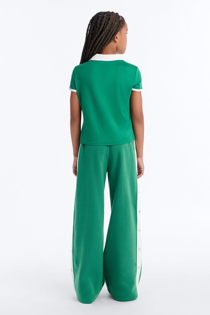 Mini Leanne Wide Leg Pant Set II - Green/combo