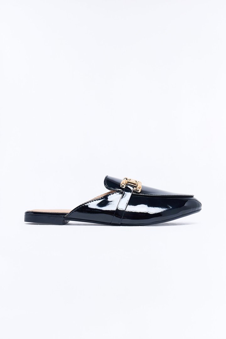 Kaio Hardware Slip On Loafers - Black
