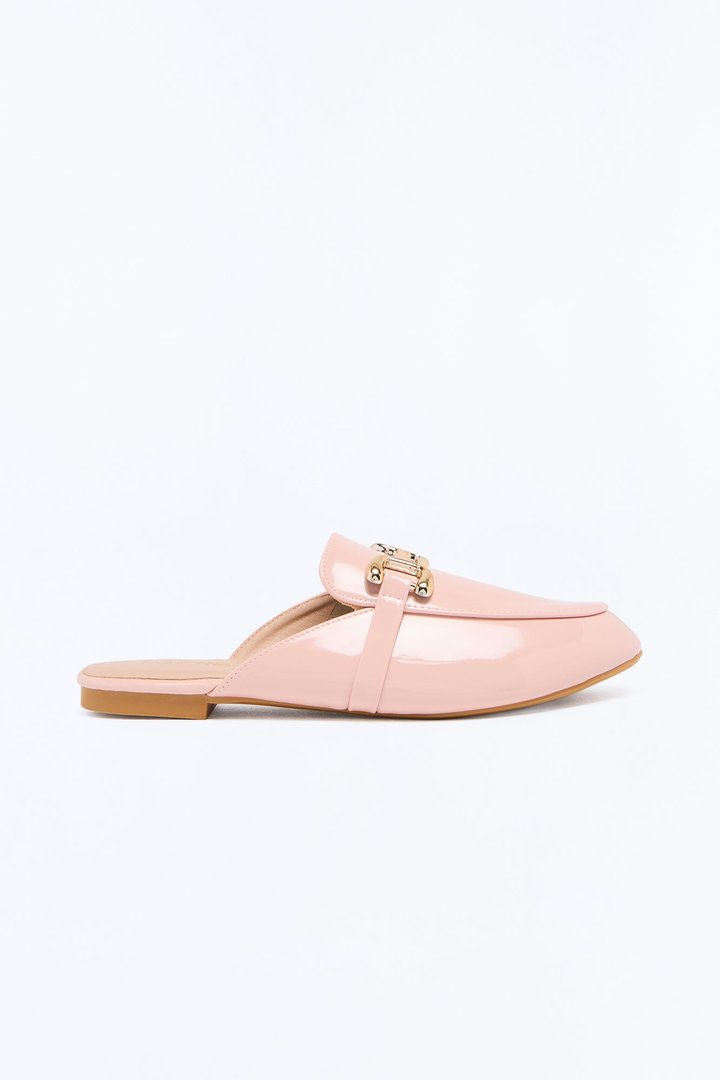 Kaio Hardware Slip On Loafers - Blush