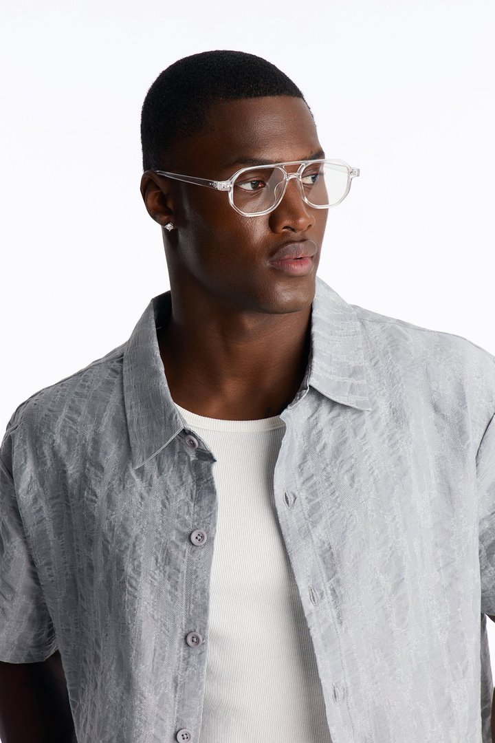 Eyes On Me Round Sunglasses - Clear