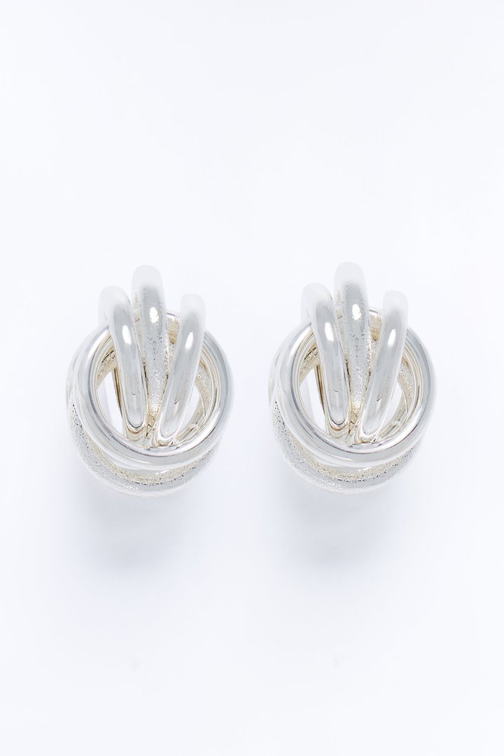 Magic Mayhem Statement Drop Earrings - Silver