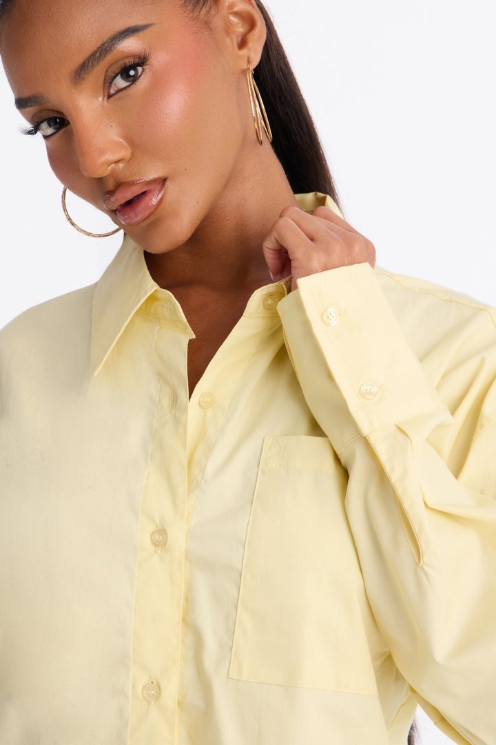 Darcey Poplin Shirt - Butter Yellow