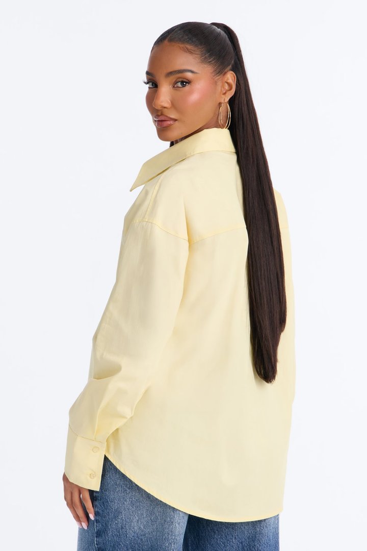 Darcey Poplin Shirt - Butter Yellow