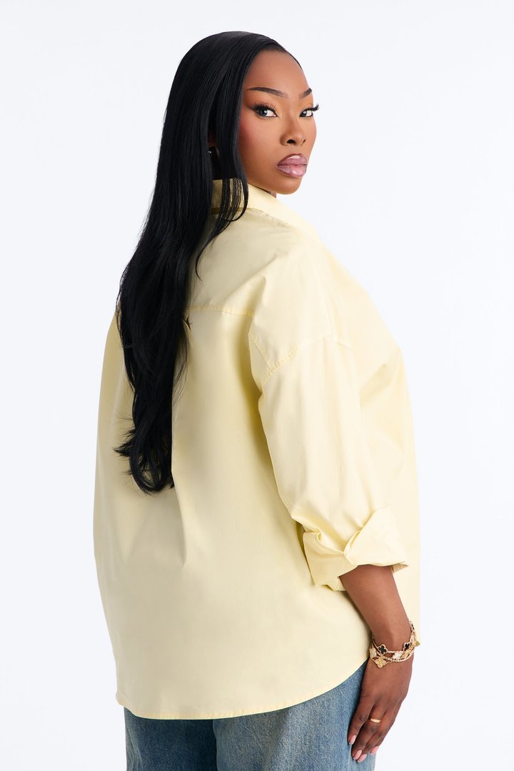 Darcey Poplin Shirt - Butter Yellow