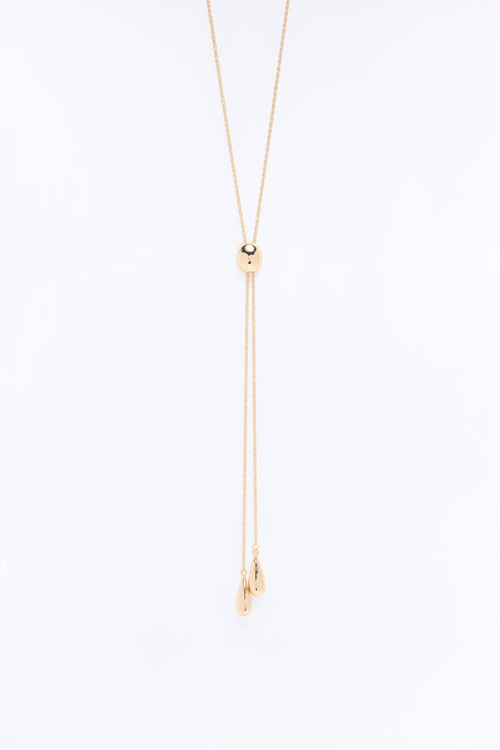 Hard To Point Out Lariat Necklace - Gold