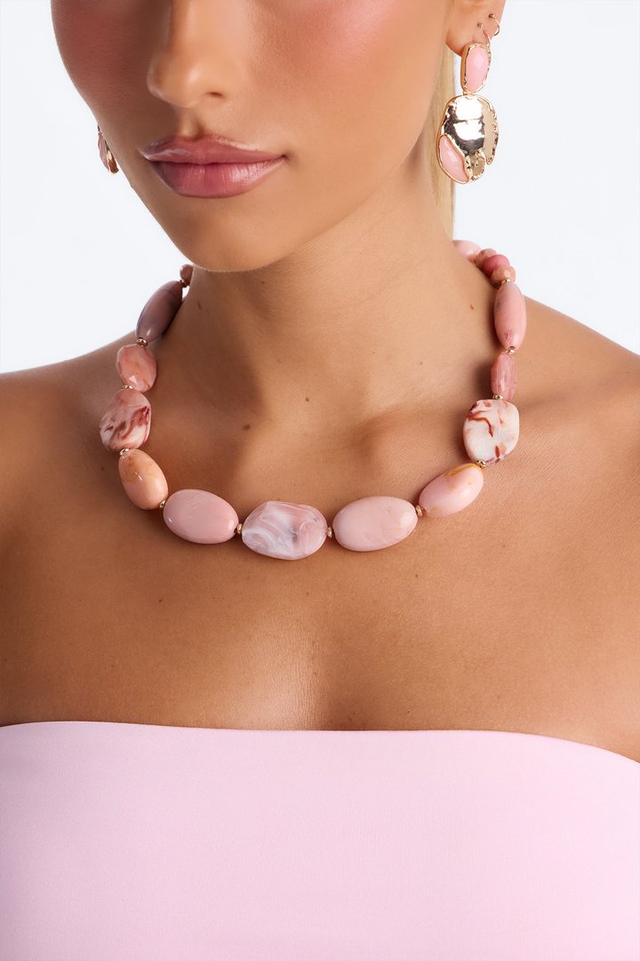 Sandy Retreat Necklace - Pink