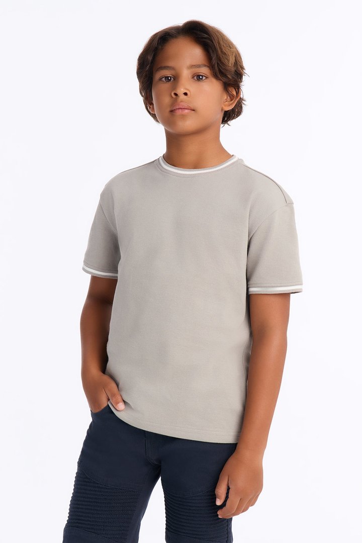 Mini Jaxon Short Sleeve Tee - Grey