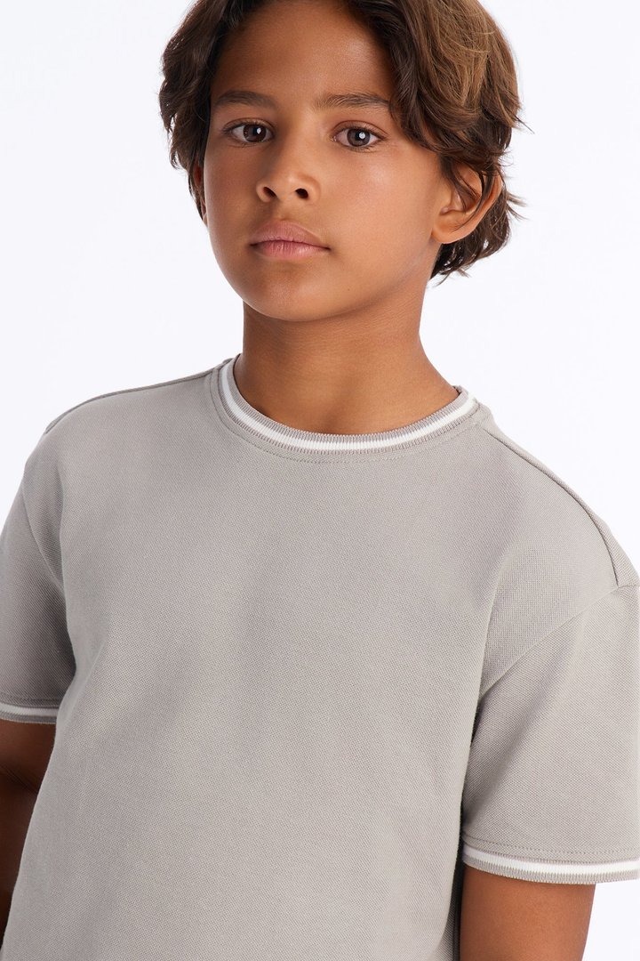 Mini Jaxon Short Sleeve Tee - Grey