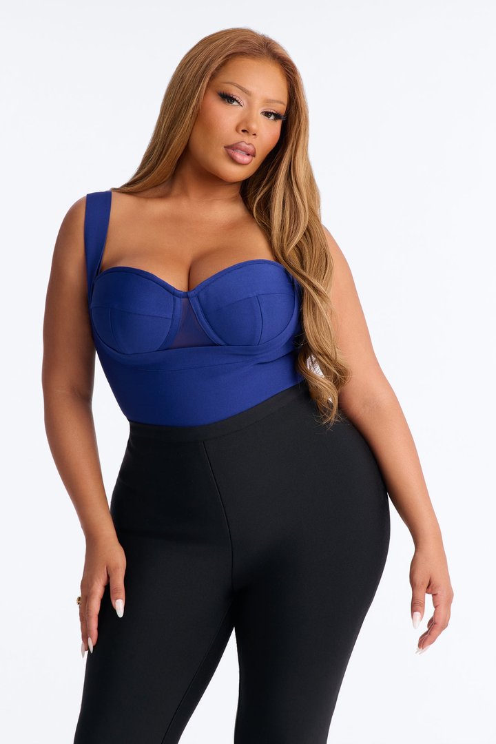 My Revenge Bandage Bodysuit - Navy