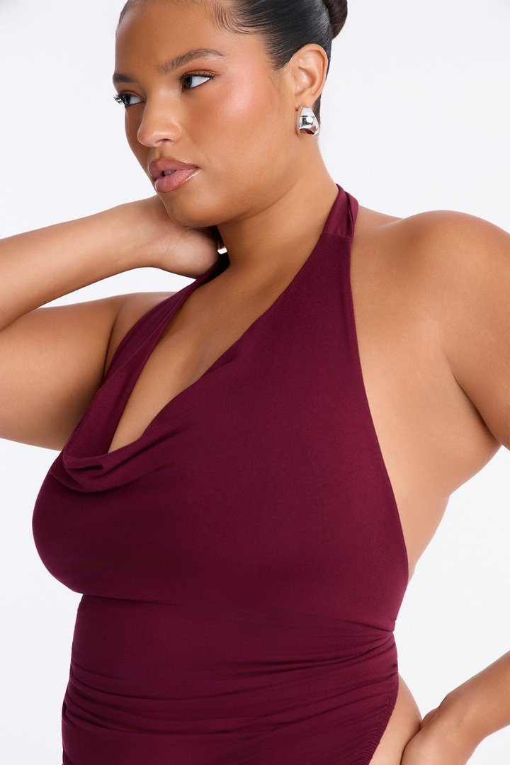 Jax Double Lined Mini Dress - Burgundy