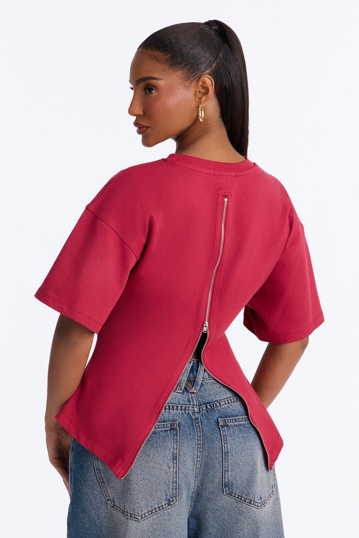 Jayden Fitted T-Shirt - Raspberry