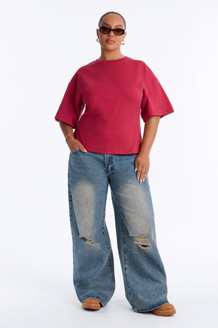 Jayden Fitted T-Shirt - Raspberry