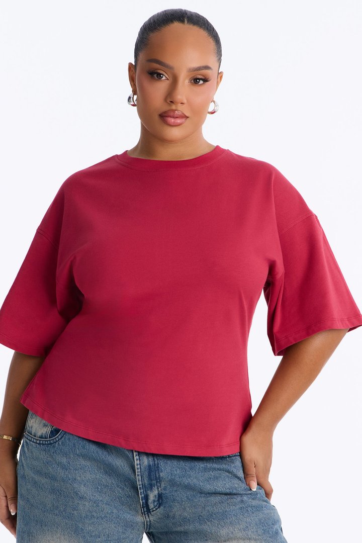Jayden Fitted T-Shirt - Raspberry