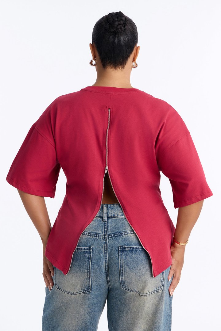 Jayden Fitted T-Shirt - Raspberry