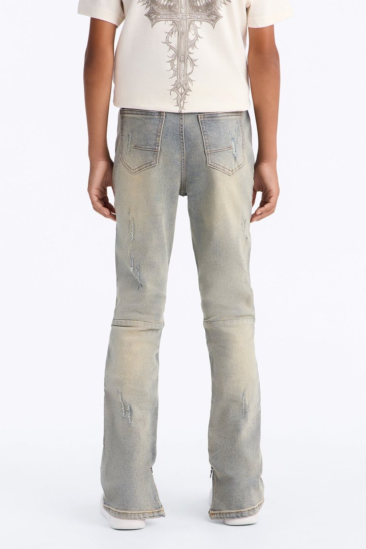 Mini Stay Positive Skinny Jean - Light Blue Wash