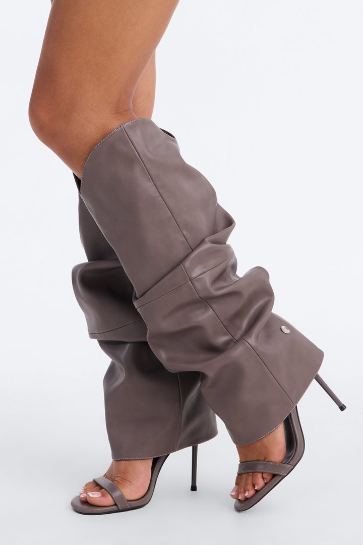 Street Muse Overlay Boots - Taupe
