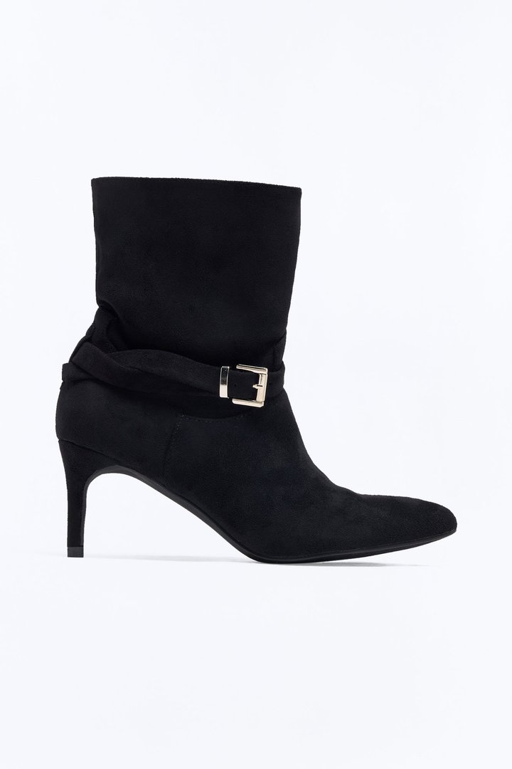 Can’t Compete Heeled Booties - Black