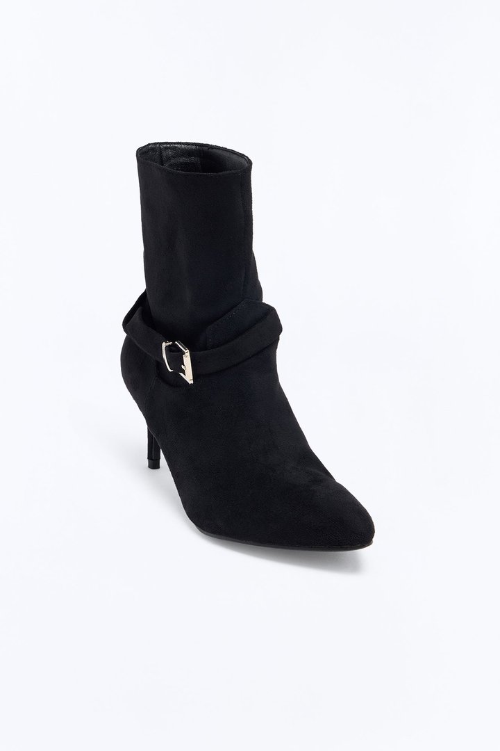 Can’t Compete Heeled Booties - Black