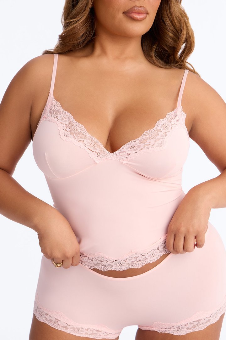 Sweet Dreams Tonight Cami Short Set - Blush