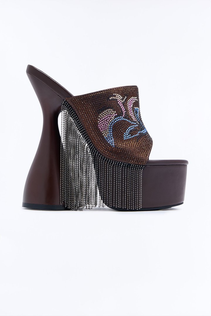 Lumify Ultra Platform Wood Heels - Chocolate