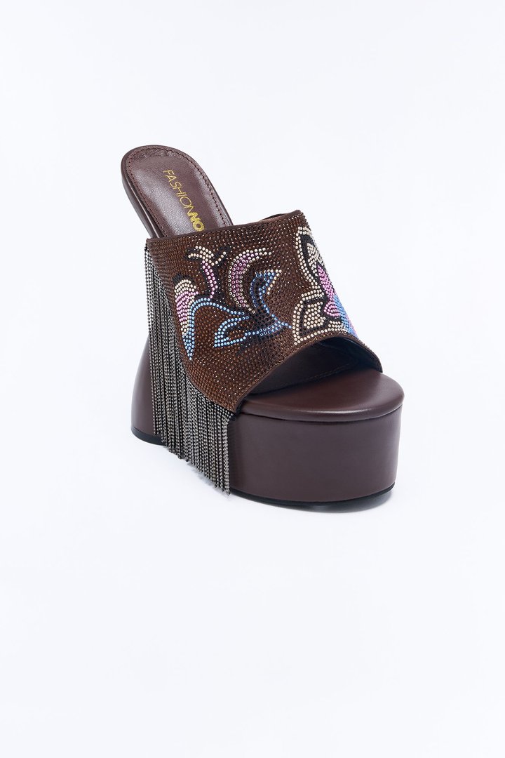 Lumify Ultra Platform Wood Heels - Chocolate