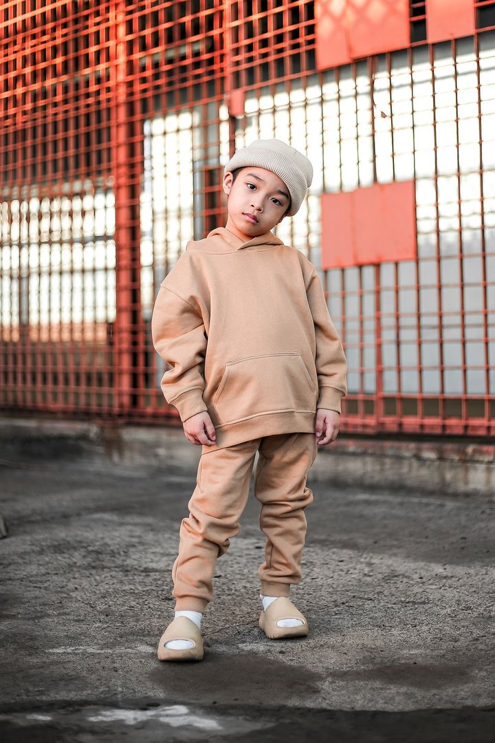Mini Stole Your Toys Oversized Hoodie - Nude