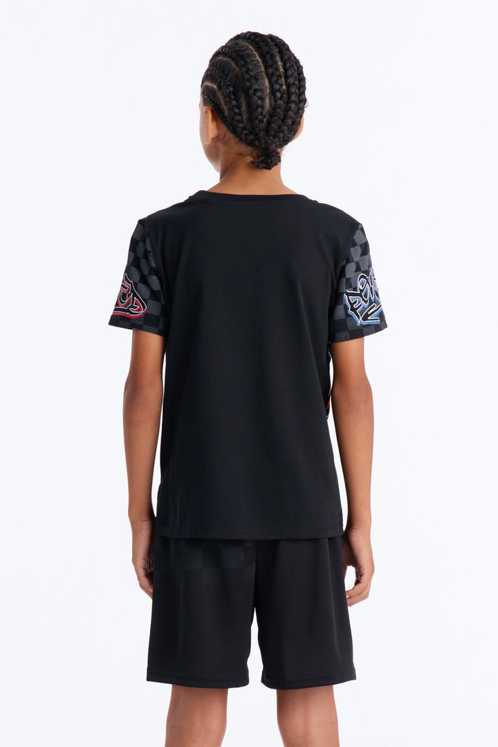 Mini Sonic Gotta Go Fast Graffiti Short Set - Black