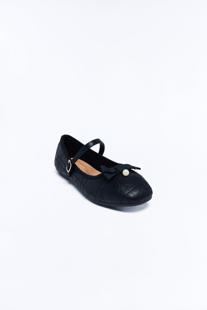 Maribel Pearl Flats - Black
