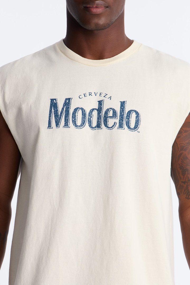 Modelo Boxing Vintage Muscle Tee - Sand